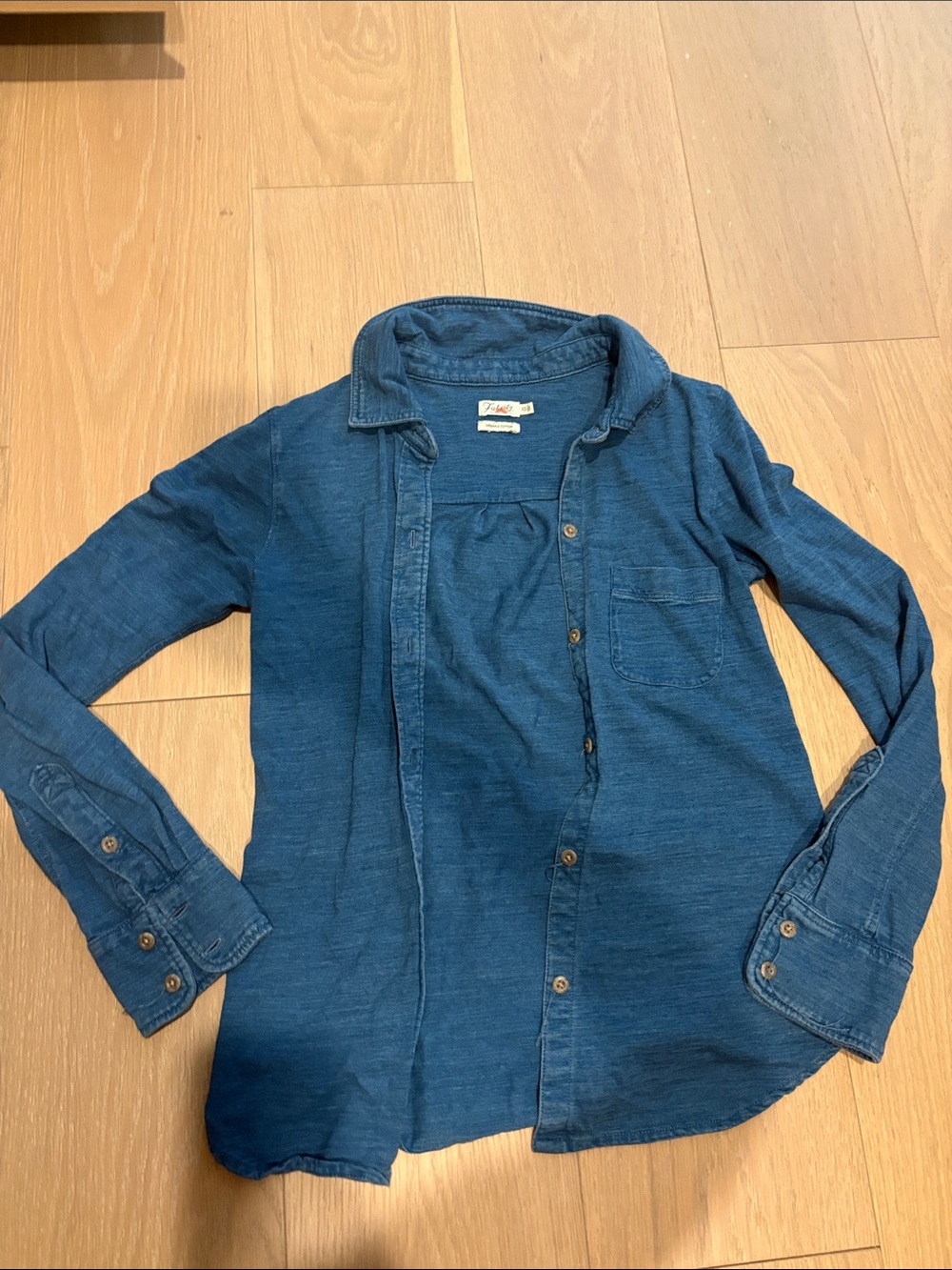 Faherty Knit Denim Shirt